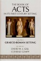 The Book of Acts in Its Graeco-Roman Setting - David W.J. Gill