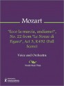 "Ecco la marcia, andiamo!", No. 22 from "Le Nozze di Figaro", Act 3, K492 (Full Score) - Wolfgang Amadeus Mozart