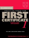 Cambridge Practice Tests for First Certificate 1 Self-Study Student's Book - Paul Carne, Louise Hashemi, Barbara Thomas