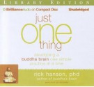 Just One Thing: Developing a Buddha Brain One Simple Practice at a Time - Rick Hanson