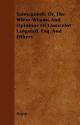 Salmagundi, Or, the Whim-Whams and Opinions of Launcelot Langstaff, Esq, and Others - Washington Irving