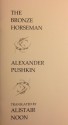 The Bronze Horseman - Alexander Pushkin, Alistair Noon