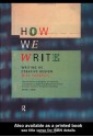 How We Write: Writing as Creative Design - Mike Sharples