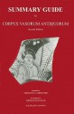 Summary Guide to Corpus Vasorum Antiquorum - Thomas Carpenter, Thomas Mannack