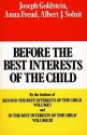 Before the Best Interests of the Child - Joseph Goldstein, Anna Freud, Albert J. Solnit