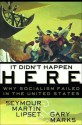 It Didn't Happen Here: Why Socialism Failed in the United States - Seymour Martin Lipset, Gary Marks