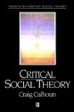 Critical Social Theory: Culture, History, and the Challenge of Difference - Craig J. Calhoun