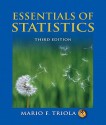 Essentials of Statistics Value Pack (Includes Mathxl 12-Month Student Access Kit & Tutor Center Access Code) - Mario F. Triola