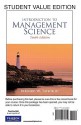 Student Value Edition for Introduction to Management Science - Bernard W. Taylor III