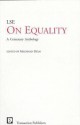 On Equality - Meghnad Desai, London School of Economics and Political Science Department