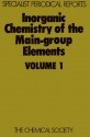 Inorganic Chemistry of the Main-Group Elements - Royal Society of Chemistry, Royal Society of Chemistry