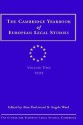 Cambridge Yearbook of European Legal Studies Volume 2, 1999 - Sarah Worthington, A. Ward