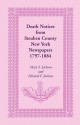 Death Notices from Steuben County, New York Newspapers, 1797-1884 - Mary Smith Jackson