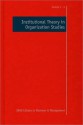 Institutional Theory in Organization Studies - Kerstin Sahlin-Andersson, Royston Greenwood, Christine Oliver