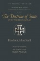 The Doctrine of State and the Principles of State Law - Friedrich Julius Stahl, Ruben Alvarado