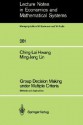 Group Decision Making Under Multiple Criteria: Methods and Applications - Ching-Lai Hwang, Ming-Jeng Lin