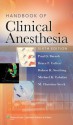 Handbook of Clinical Anesthesia - Paul G Barash