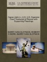 Capra (John) v. U.S. U.S. Supreme Court Transcript of Record with Supporting Pleadings - BARRY IVAN SLOTNICK, ROBERT H BORK