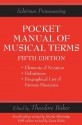 Pocket Manual Of Musical Terms (Schirmers Handy Book) - Theodore Baker