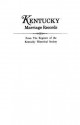 Kentucky Marriage Records, from the Register of the Kentucky Historical Society - Kentucky Historical Society