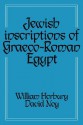 Jewish Inscriptions of Graeco-Roman Egypt - William Horbury