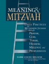 Meaning & Mitzvah: Daily Practices for Reclaiming Judaism Through Prayer, God, Torah, Hebrew, Mitzvot and Peoplehood - Goldie Milgram