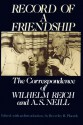 Record of A Friendship - Wilhelm Reich, Beverley R. Placzek