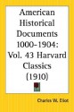 American Historical Documents 1000 to 1904: Part 43 Harvard Classics - Charles William Eliot