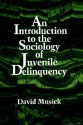 An Introduction to the Sociology of Juvenile Delinquency - David Musick, State University of New York Press