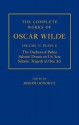 The Complete Works of Oscar Wilde: Volume V, Plays I: The Duchess of Padua/Salome: Drame En Un Acte/Salome: Tragedy in One Act - Joseph Donohue, Ian Small