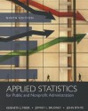 Applied Statistics for Public and Nonprofit Administration - Kenneth J. Meier, Jeffrey L. Brudney, John Bohte