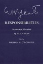 Responsibilities: Manuscript Materials - William H. O'Donnell