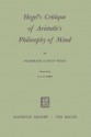 Hegel's Critique of Aristotle's Philosophy of Mind - Frederick G. Weiss, Geoffrey Reginald Gilchrist Mure