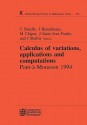 Calculus of Variations, Applications and Computations - C Bandle, Michel Chipot, J. Saint Jean Paulin