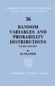 Random Variables and Probability Distributions - H. Cramer, Béla Bollobás