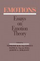 Emotions: Essays on Emotion Theory - Stephanie H.M. van Goozen, Nanne E. Van de Poll, Joseph A. Sergeant, Joe A. Sergeant