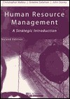 Human Resource Management: A Strategic Introduction - Christopher Mabey, Graeme Salaman, John Storey