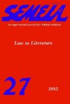 Semeia 27: Law as Literature - William Scott Green