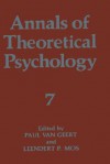 Annals of Theoretical Psychology: Volume 7 - Leendert P. Mos