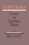 Emotions: Essays on Emotion Theory - Stephanie H M Van Goozen, Nanne E Van De Poll, Joseph A Sergeant, Joe A Sergeant