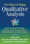 Five Ways of Doing Qualitative Analysis: Phenomenological Psychology, Grounded Theory, Discourse Analysis, Narrative Research, and Intuitive Inquiry - Frederick J. Wertz, Linda M. McMullen, Ruthellen Josselson, Rosemarie Anderson, Emalinda McSpadden