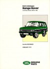 Range Rover 1986-1992 Parts Catalogue, Petrol 3.5, 3.9 & Diesel 2.4 Vm), 2.5 Tdi, Official Factory Parts Manual, Rover Number Rtc 9908cb - Brooklands Books Ltd.