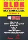 Blok humanistyczny dla gimnazjum : teoria - Mirosława Gałązka, Dorota Miatkowska