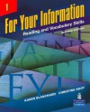 For Your Information: Reading and Vocabulary Skills, DVD (Levels 1 and 2) - Karen Blanchard, Christine Root