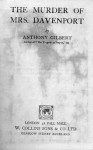 The Murder of Mrs Davenport - Anthony Gilbert