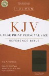 KJV Large Print Personal Size Reference Bible, Brown/Chocolate LeatherTouch - Holman Bible Publisher