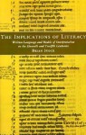 The Implications of Literacy: Written Language & Models of Interpretation in the Eleventh & Twelfth Centuries - Brian Stock