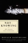 Not-Knowing: The Essays and Interviews - Donald Barthelme, Kim Herzinger, John Barth