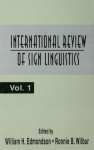 International Review of Sign Linguistics: Volume 1 - William Edmondson, Ronnie B Wilbur