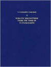 Hieratic Inscriptions from Tut'ankhamun's Tomb - Jaroslav Černý